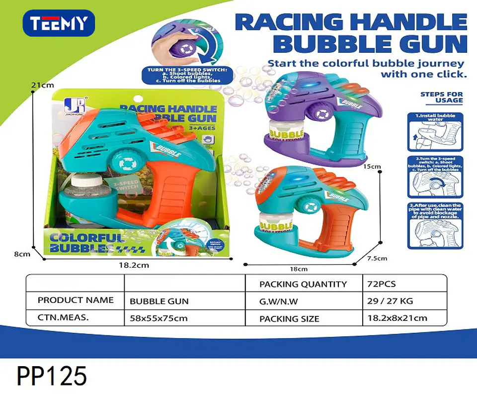 PISTOLA DE BURBUJAS, 3 DEL MISMO POR MAYOR  (PP125) 1