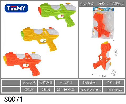PISTOLA DE AGUA , PRECIO PUBLICADO ES AL POR MAYOR Y DEBEN SER 3 UNIDADES DEL MISMO  (SQ071)