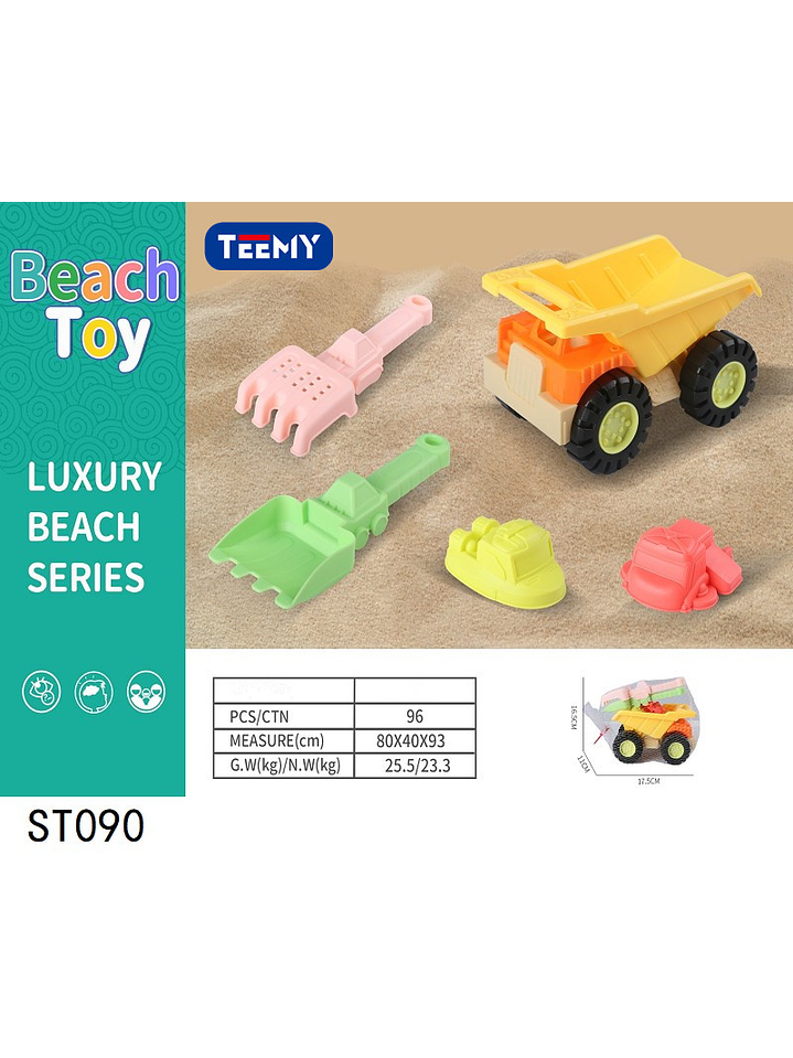 JUGUETE DE PLAYA CON ACCESORIOS, PRECIO PUBLICADO ES AL POR MAYOR Y DEBEN SER 3 UNIDADES DEL MISMO  1