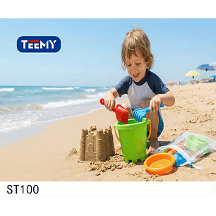 BALDE DE PLAYA CON ACCESORIOS, PRECIO PUBLICADO ES AL POR MAYOR Y DEBEN SER 3 UNIDADES DEL MISMO 