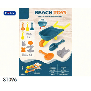 JUGUETE DE PLAYA CON ACCESORIOS, PRECIO PUBLICADO ES AL POR MAYOR Y DEBEN SER 3 UNIDADES DEL MISMO 