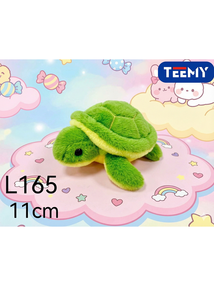 LLAVERO PELUCHE TORTUGA 11 CM PAQUETE 12 PIEZAS 1