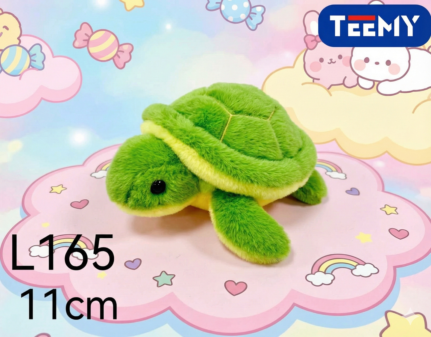 LLAVERO PELUCHE TORTUGA 11 CM PAQUETE 12 PIEZAS (L165) 1