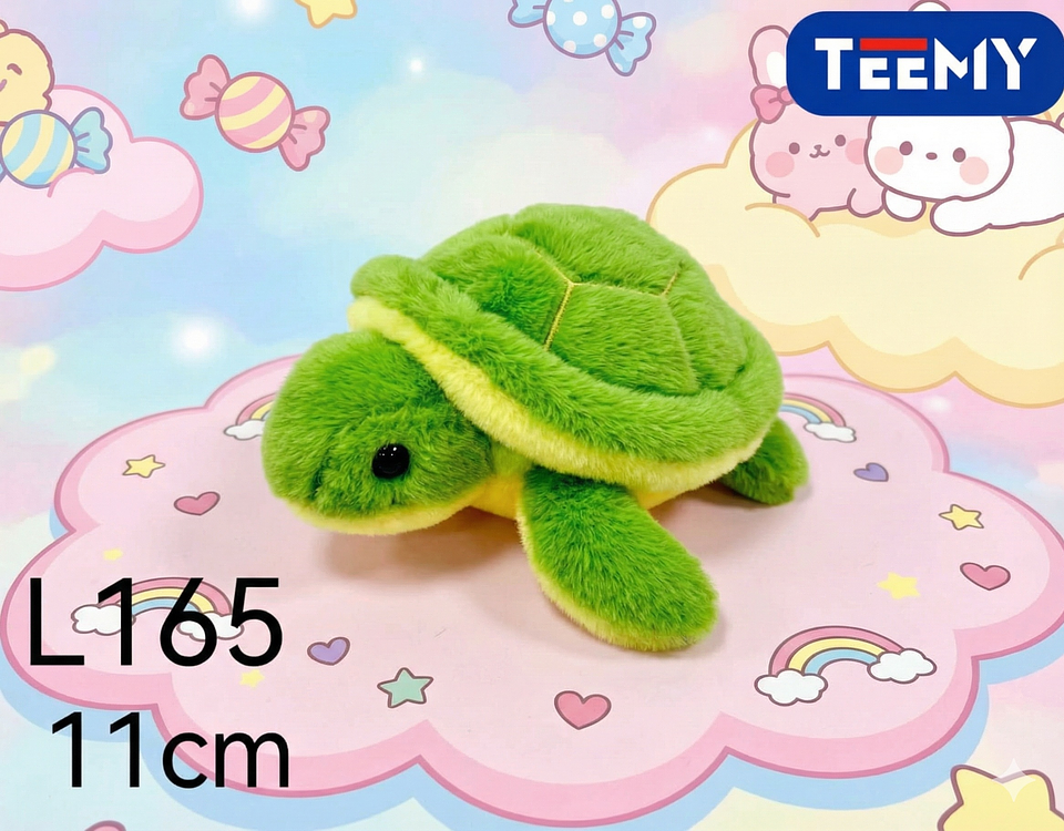 LLAVERO PELUCHE TORTUGA 11 CM PAQUETE 12 PIEZAS (L165) 1