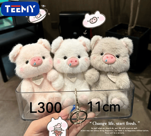 LLAVERO PELUCHE 11 CM PAQUETE 12 PIEZAS (L300)