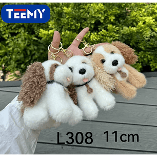LLAVERO PELUCHE PERRO 11 CM PAQUETE 12 PIEZAS
