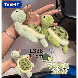 LLAVERO PELUCHE TORTUGA 11 CM PAQUETE 12 PIEZAS
