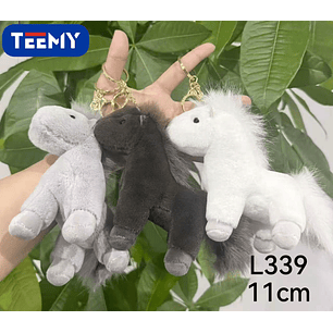 LLAVERO PELUCHE CABALLO 11 CM PAQUETE 12 PIEZAS