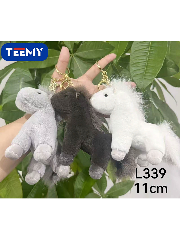 LLAVERO PELUCHE CABALLO 11 CM PAQUETE 12 PIEZAS 1