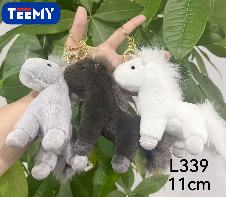 LLAVERO PELUCHE CABALLO 11 CM PAQUETE 12 PIEZAS (L339) 1