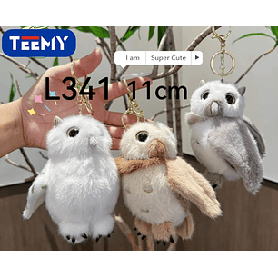 LLAVERO PELUCHE BUHO 11CM PAQUETE 12 PIEZAS 