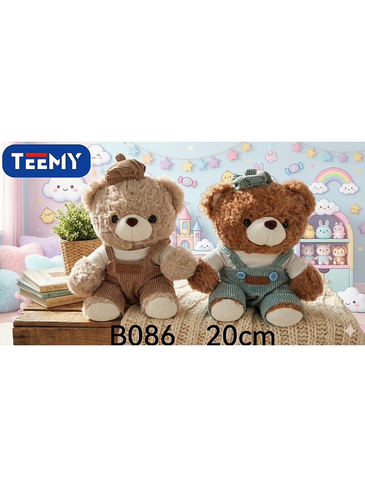PELUCHE OSO 20 CM  , PRECIO PUBLICADO ES AL POR MAYOR Y DEBEN SER 3 UNIDADES DEL MISMO  1