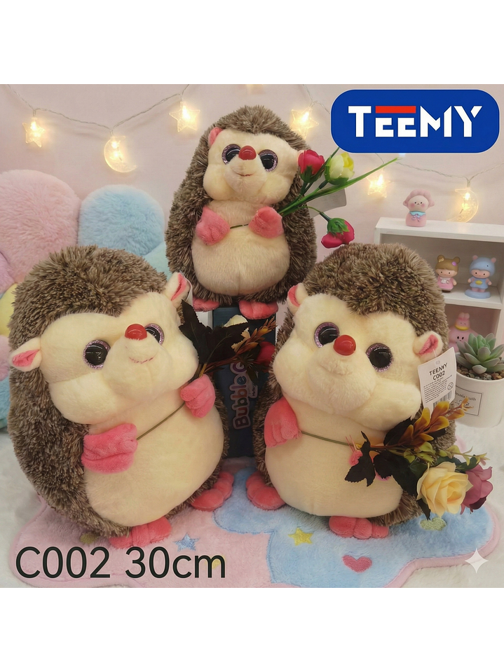 PELUCHE ERIZO 30 CM , PRECIO PUBLICADO ES AL POR MAYOR Y DEBEN SER 3 UNIDADES DEL MISMO  1