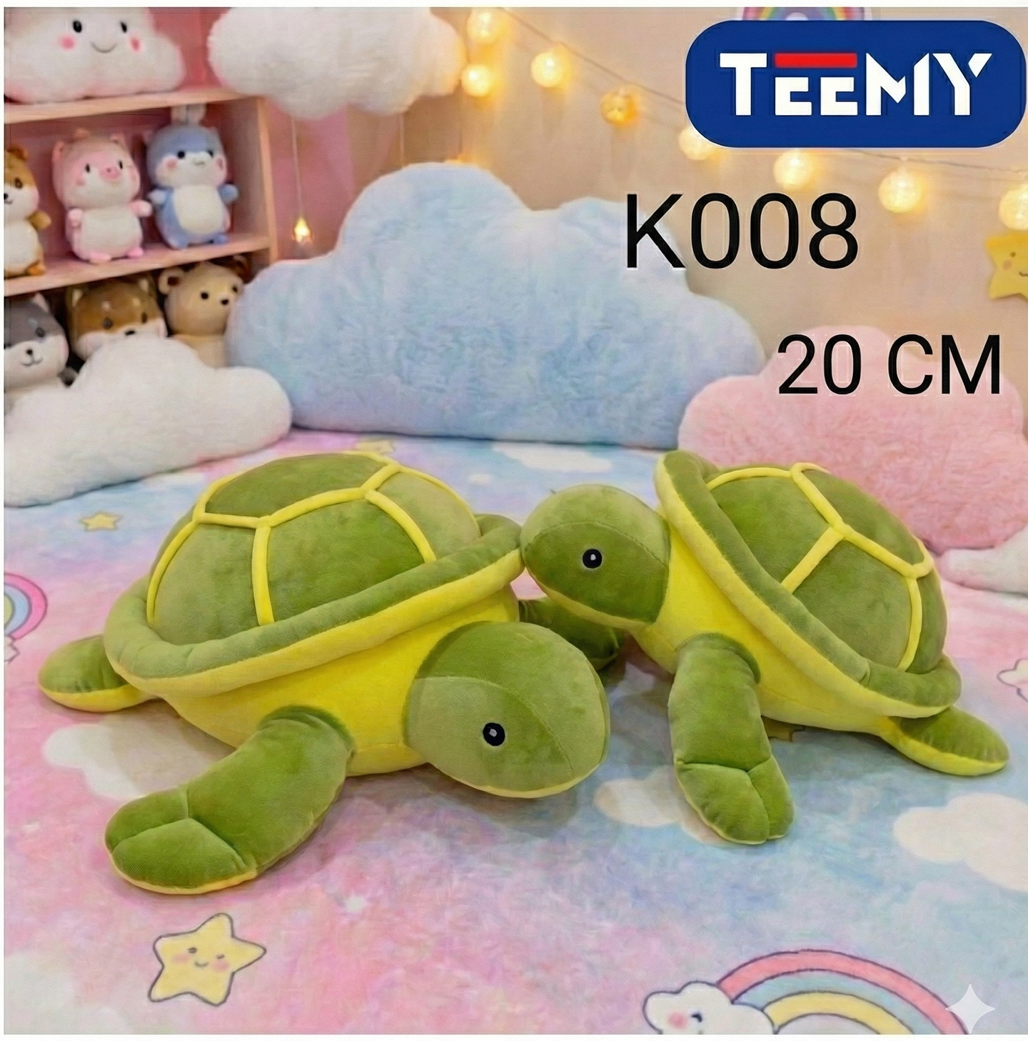 PELUCHE TORTUGA 20 CM , PRECIO PUBLICADO ES AL POR MAYOR Y DEBEN SER 3 UNIDADES DEL MISMO  (K008) 1