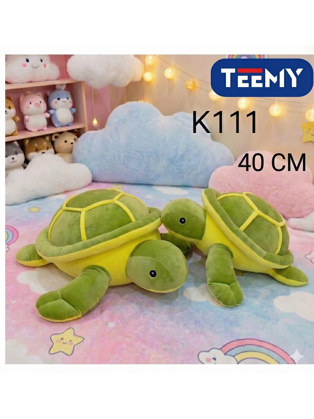 PELUCHE TORTUGA 40 CM, PRECIO PUBLICADO ES AL POR MAYOR Y DEBEN SER 3 UNIDADES DEL MISMO  1