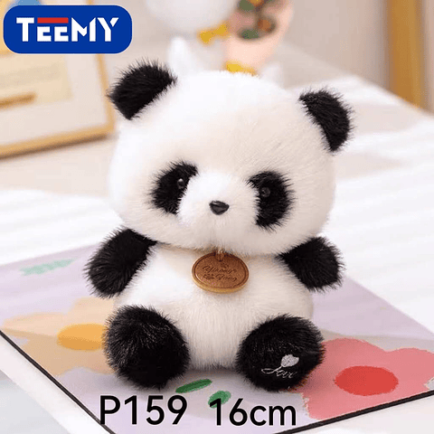 PELUCHE PANDA 23 CM  , PRECIO PUBLICADO ES AL POR MAYOR Y DEBEN SER 3 UNIDADES DEL MISMO  (P159)