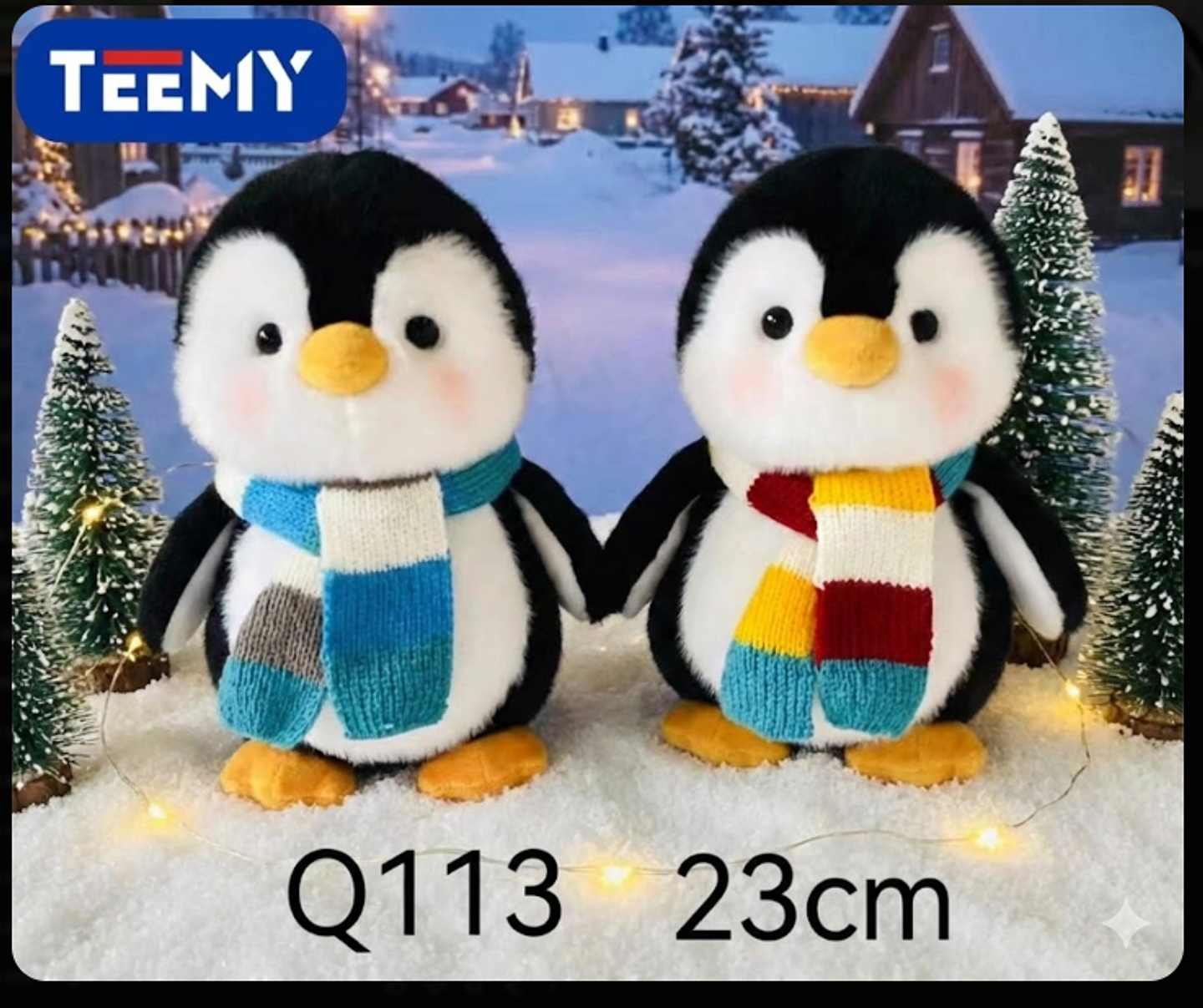 PELUCHE PINGUINO 23 CM , PRECIO PUBLICADO ES AL POR MAYOR Y DEBEN SER 3 UNIDADES DEL MISMO  (Q113) 1