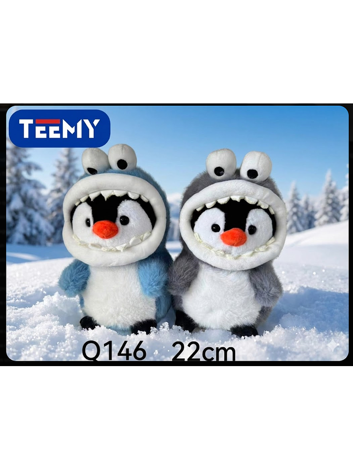 PELUCHE PINGUINO 22 CM , PRECIO PUBLICADO ES AL POR MAYOR Y DEBEN SER 3 UNIDADES DEL MISMO  1