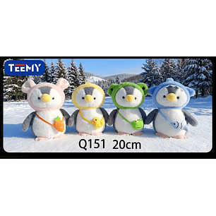 PELUCHE PINGUINO 20 CM , PRECIO PUBLICADO ES AL POR MAYOR Y DEBEN SER 3 UNIDADES DEL MISMO 