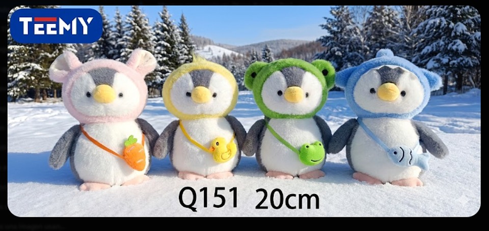 PELUCHE PINGUINO 20 CM , PRECIO PUBLICADO ES AL POR MAYOR Y DEBEN SER 3 UNIDADES DEL MISMO  (Q151) 1