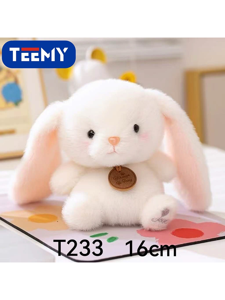 PELUCHE CONEJO 16 CM, PRECIO PUBLICADO ES AL POR MAYOR Y DEBEN SER 3 UNIDADES DEL MISMO  1