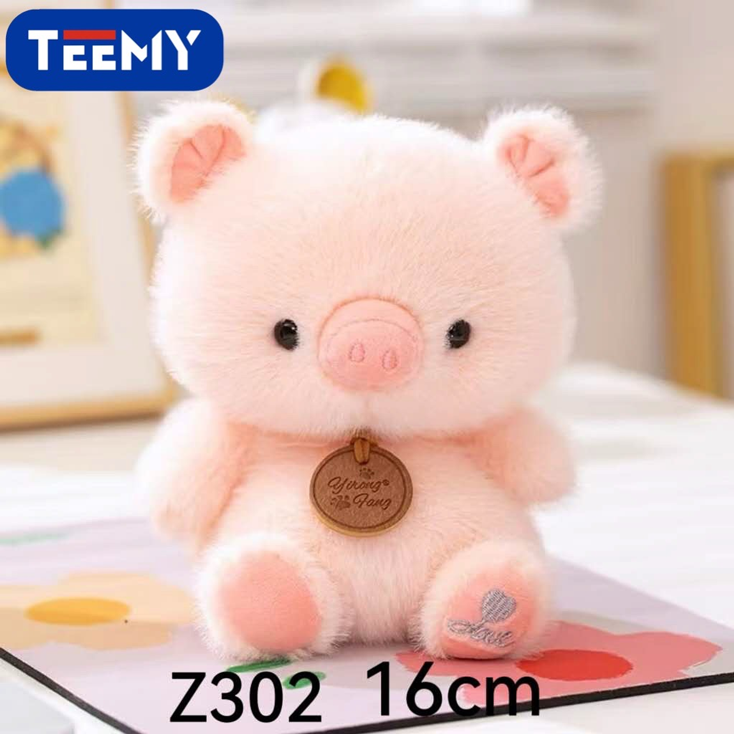 PELUCHE CHANCHO 16 CM , PRECIO PUBLICADO ES AL POR MAYOR Y DEBEN SER 3 UNIDADES DEL MISMO  (Z302) 1