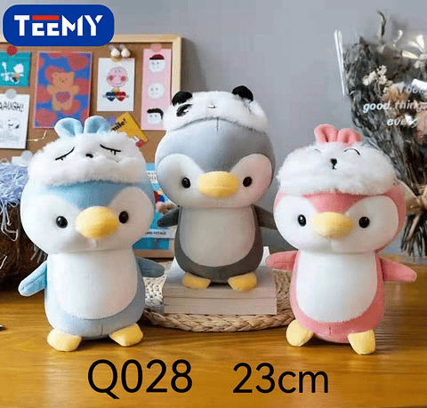 PELUCHE PINGUINO 23cm , PRECIO PUBLICADO ES AL POR MAYOR Y DEBEN SER 3 UNIDADES DEL MISMO 