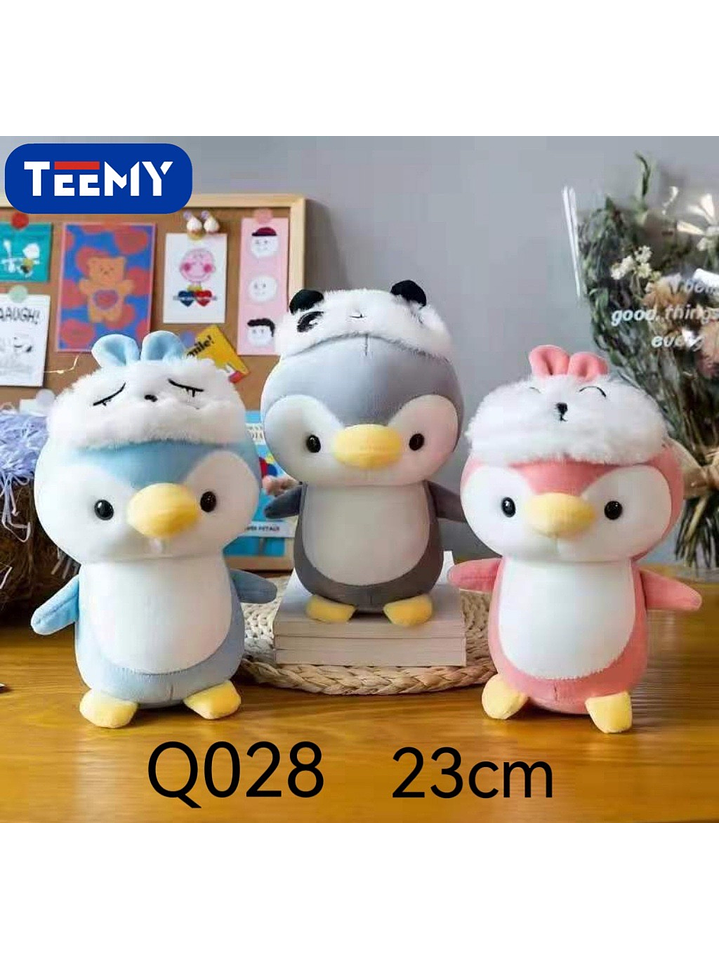 PELUCHE PINGUINO 23cm , PRECIO PUBLICADO ES AL POR MAYOR Y DEBEN SER 3 UNIDADES DEL MISMO  1