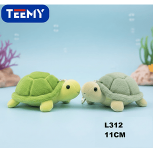 LLAVERO PELUCHE TORTUGA 11 CM PAQUETE 12 PIEZAS