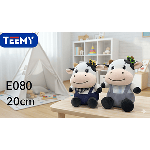 PELUCHE VACA 20 CM, PRECIO PUBLICADO ES AL POR MAYOR Y DEBEN SER 3 UNIDADES DEL MISMO 