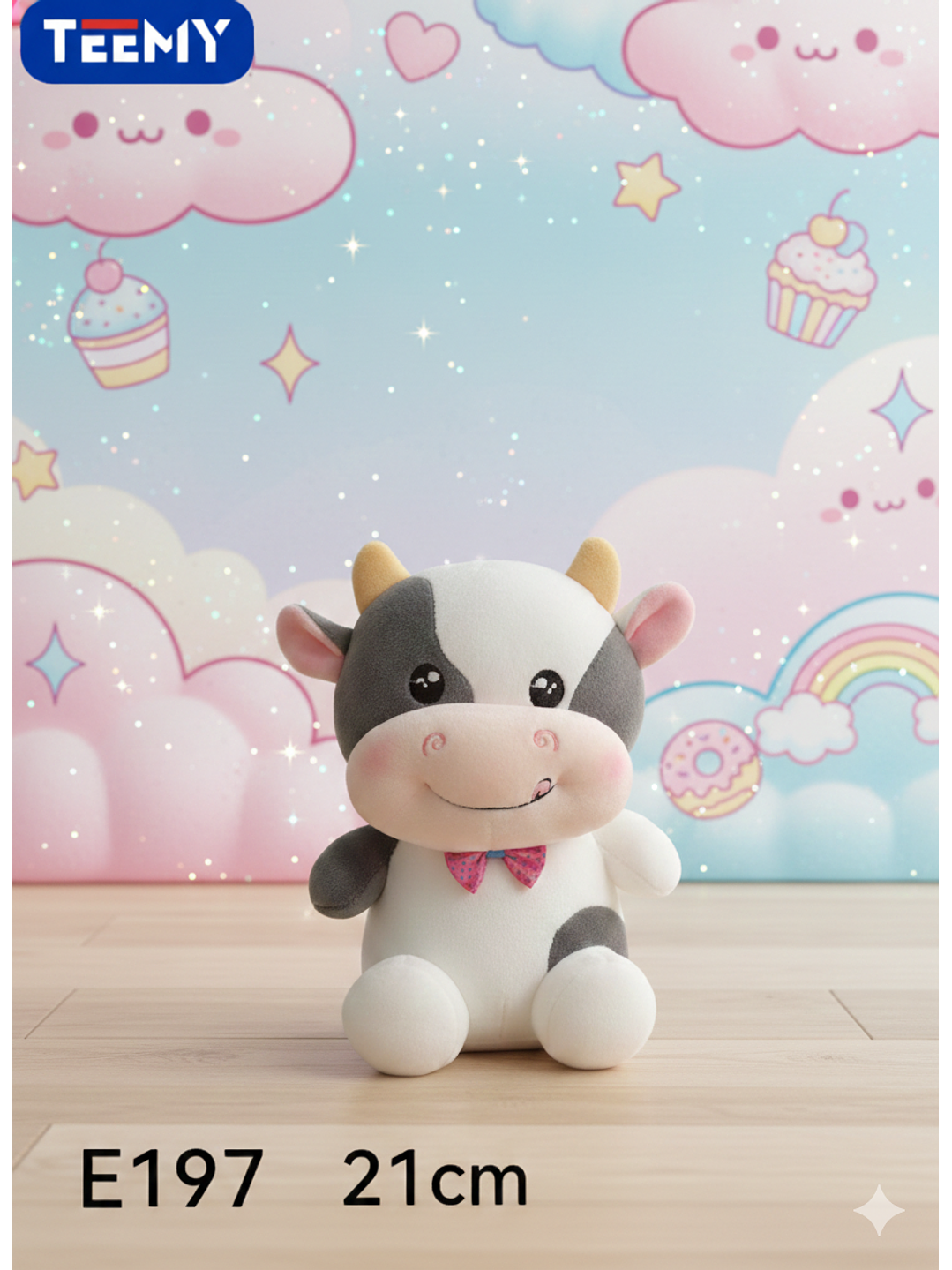 PELUCHE VACA 20 CM, PRECIO PUBLICADO ES AL POR MAYOR Y DEBEN SER 3 UNIDADES DEL MISMO  1