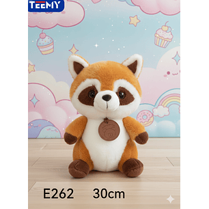 PELUCHE MAPACHE 30 CM , PRECIO PUBLICADO ES AL POR MAYOR Y DEBEN SER 3 UNIDADES DEL MISMO 