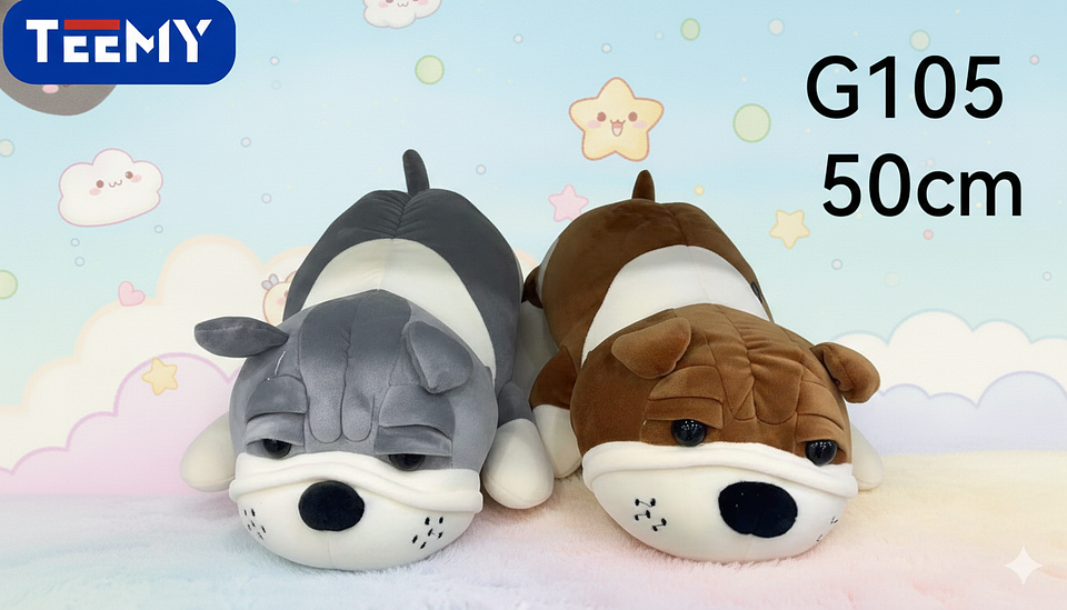 PELUCHE PERRO 50 CM , PRECIO PUBLICADO ES AL POR MAYOR Y DEBEN SER 3 UNIDADES DEL MISMO  (G105) 1