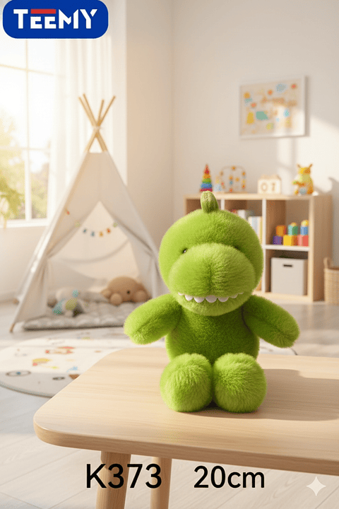 PELUCHE DINOSAURIO 20 CM, PRECIO PUBLICADO ES AL POR MAYOR Y DEBEN SER 3 UNIDADES DEL MISMO  (K373)