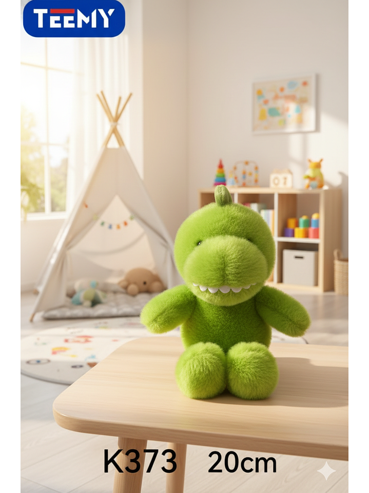 PELUCHE DINOSAURIO 20 CM, PRECIO PUBLICADO ES AL POR MAYOR Y DEBEN SER 3 UNIDADES DEL MISMO  1