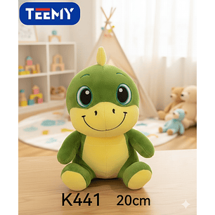 PELUCHE DINOSAURIO 20 CM, PRECIO PUBLICADO ES AL POR MAYOR Y DEBEN SER 3 UNIDADES DEL MISMO 