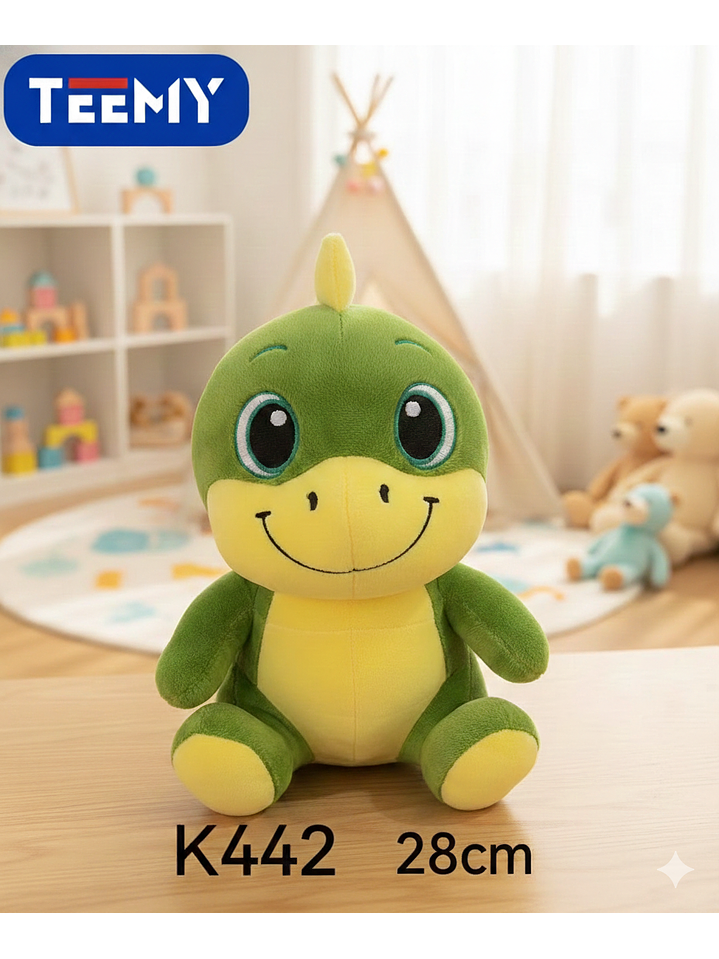 PELUCHE DINOSAURIO 28 CM, PRECIO PUBLICADO ES AL POR MAYOR Y DEBEN SER 3 UNIDADES DEL MISMO  1