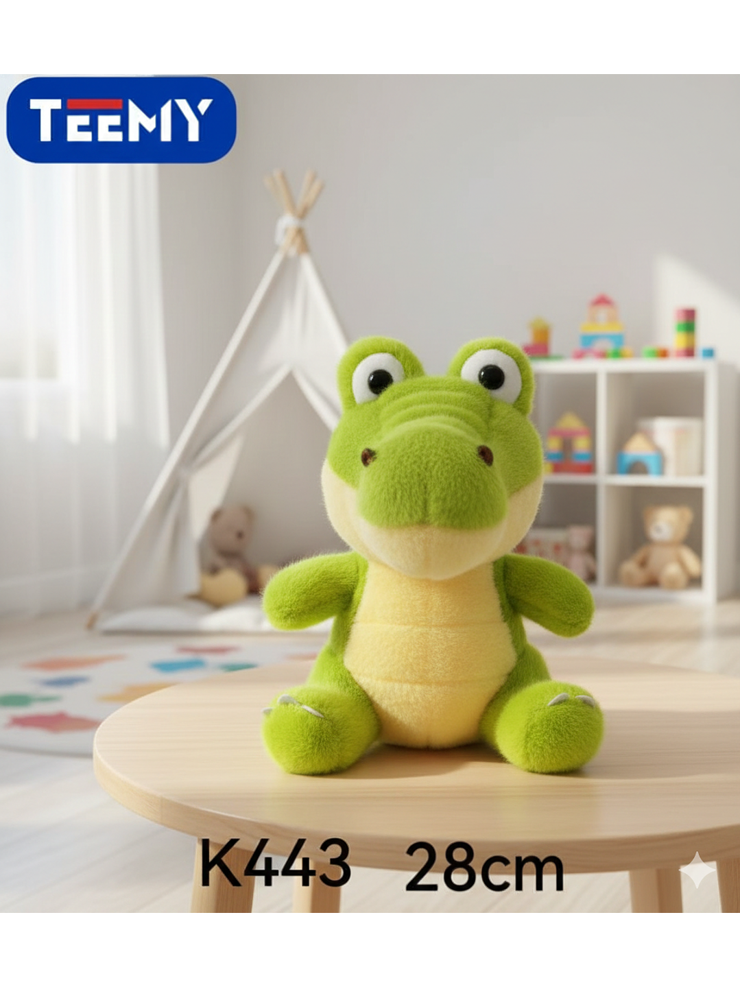 PELUCHE COCODRILO 28 CM  , PRECIO PUBLICADO ES AL POR MAYOR Y DEBEN SER 3 UNIDADES DEL MISMO  1