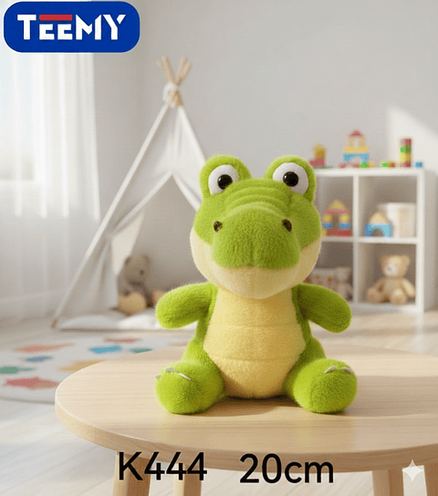 PELUCHE COCODRILO 20CM  , PRECIO PUBLICADO ES AL POR MAYOR Y DEBEN SER 3 UNIDADES DEL MISMO  (K444)