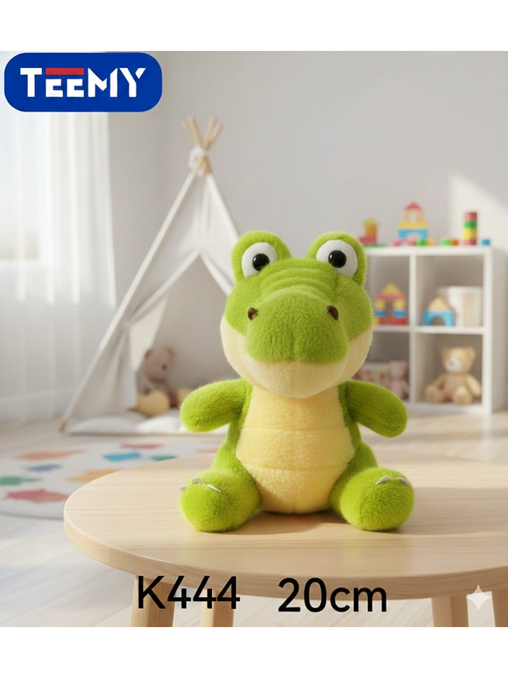 PELUCHE COCODRILO 20CM  , PRECIO PUBLICADO ES AL POR MAYOR Y DEBEN SER 3 UNIDADES DEL MISMO  1