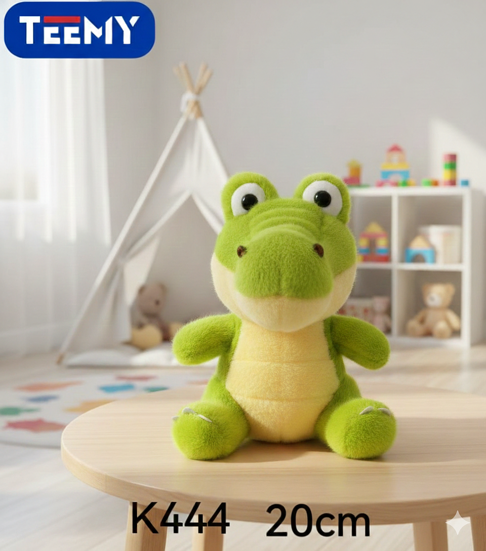 PELUCHE COCODRILO 20CM  , PRECIO PUBLICADO ES AL POR MAYOR Y DEBEN SER 3 UNIDADES DEL MISMO  (K444) 1