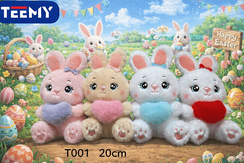 PELUCHE CONEJO 20 CM  , PRECIO PUBLICADO ES AL POR MAYOR Y DEBEN SER 3 UNIDADES DEL MISMO 