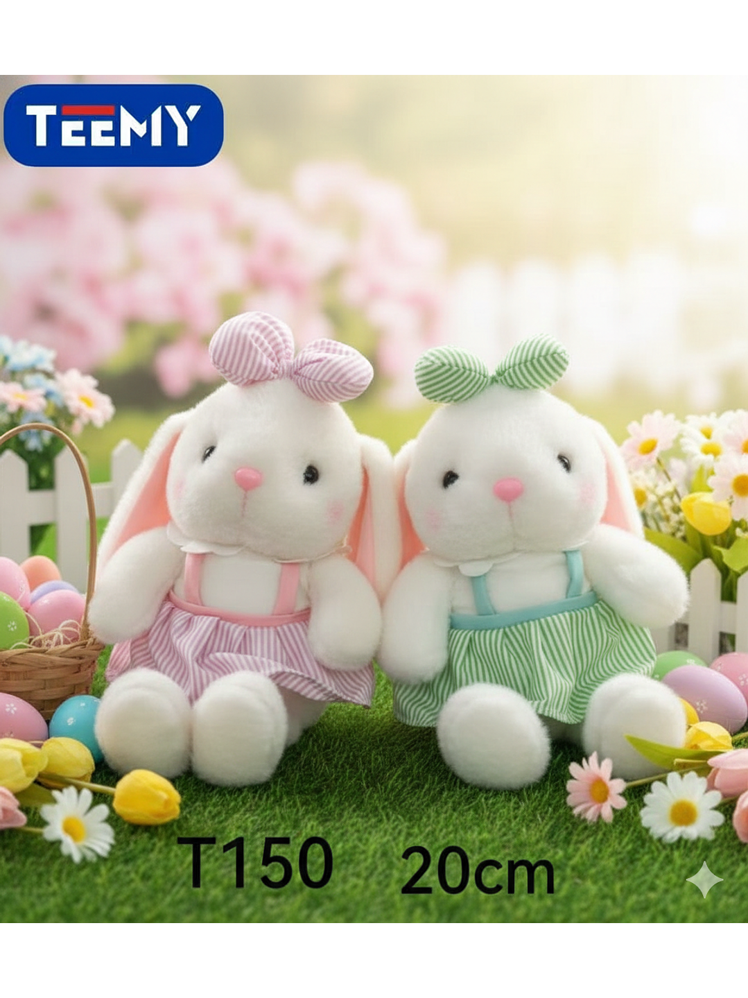 PELUCHE CONEJO 20 CM  , PRECIO PUBLICADO ES AL POR MAYOR Y DEBEN SER 3 UNIDADES DEL MISMO  1