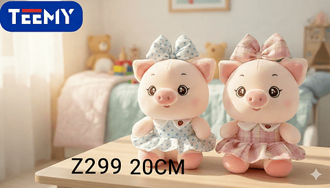 PELUCHE CHANCHO 20 CM , PRECIO PUBLICADO ES AL POR MAYOR Y DEBEN SER 3 UNIDADES DEL MISMO  (Z299)