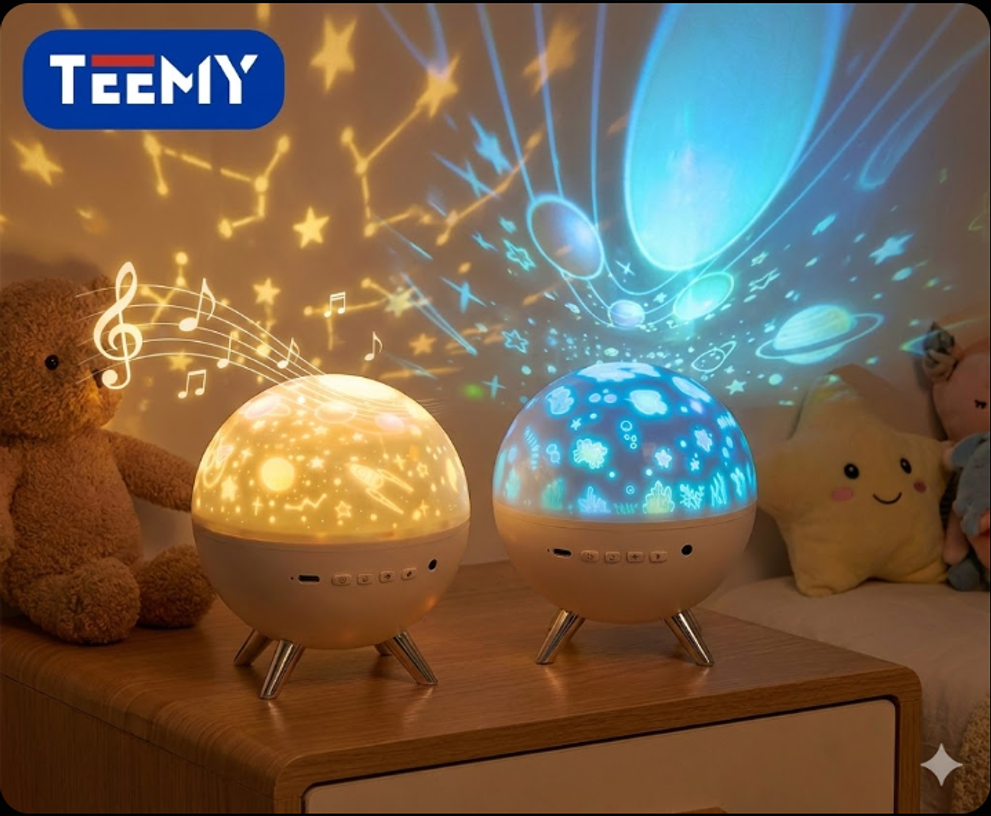 PROYECTOR LUZ HABITACION ESPANTACUCOS , PRECIO PUBLICADO ES AL POR MAYOR Y DEBEN SER 3 UNIDADES DEL MISMO  (AH149A) 1