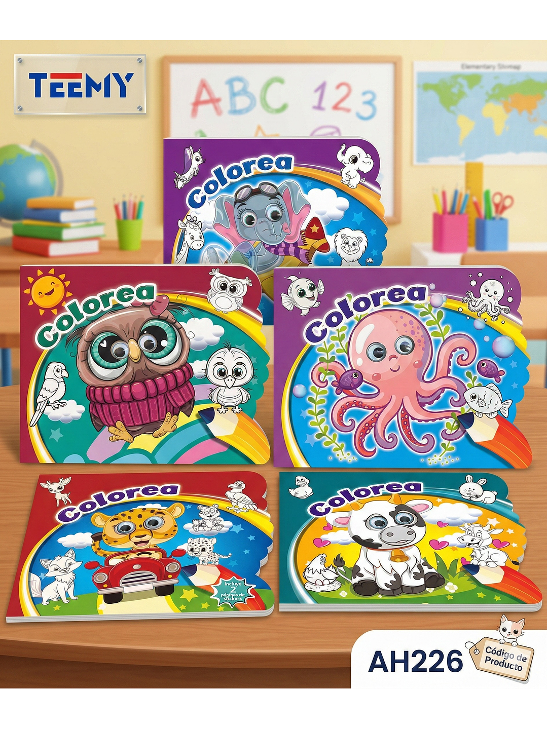 LIBRO PARA COLOREAR PAQUETE 12 PIEZAS SURTIDO 1