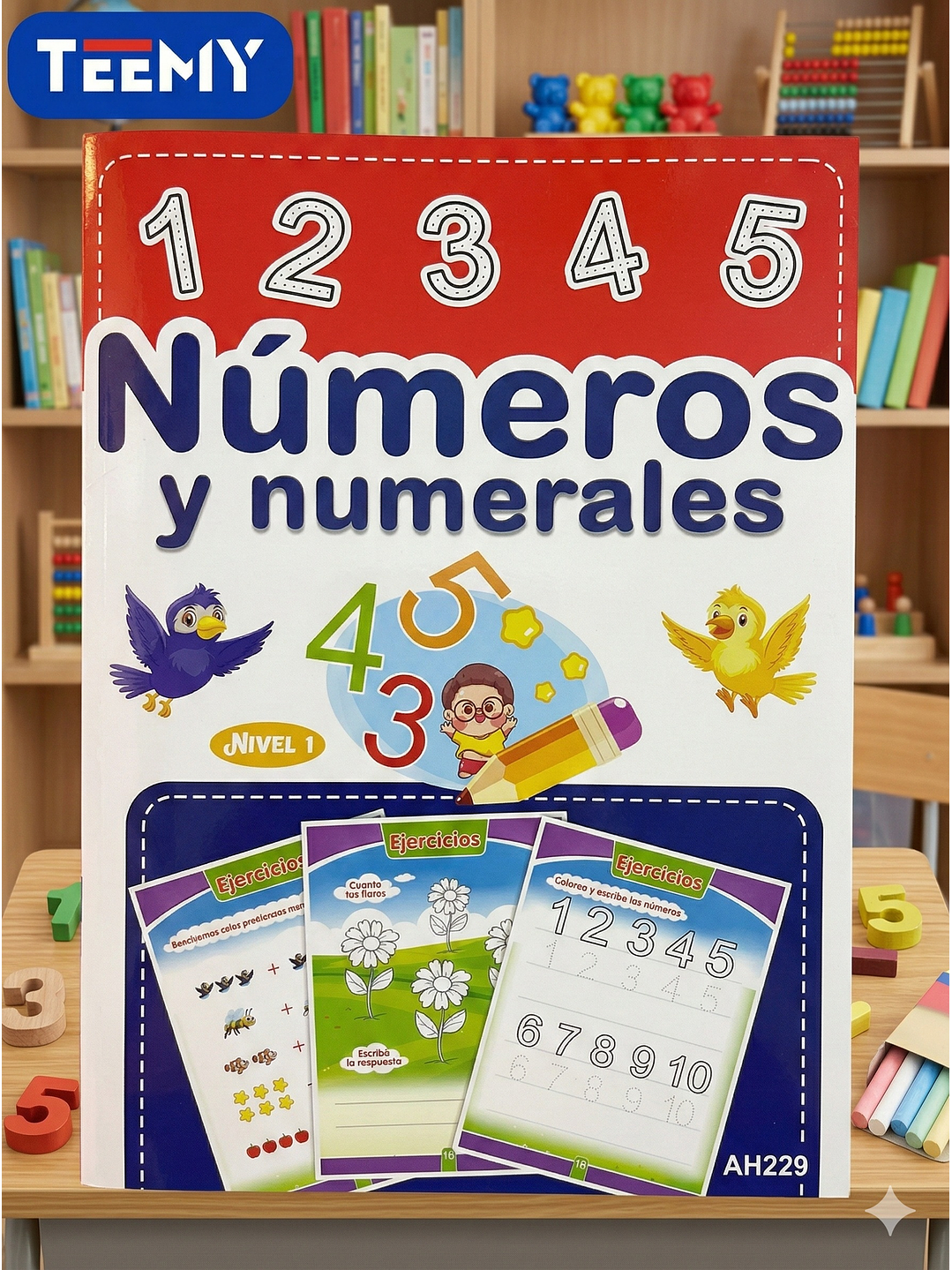 LIBRO APRENDER ESCRIBIR  NUMEROS PAQUETE 12 PIEZAS 1
