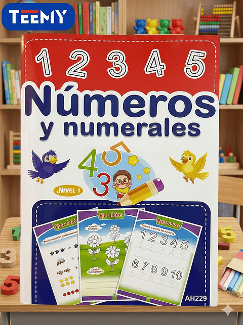 LIBRO APRENDER ESCRIBIR  LETRAS Y NUMEROS PAQUETE 12 PIEZAS SURTIDO
