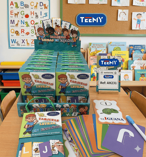 TARJETAS LETRAS PAQUETE 18 PIEZAS 