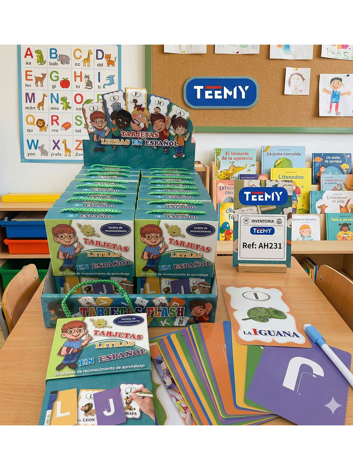 TARJETAS LETRAS PAQUETE 18 PIEZAS  1